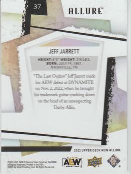 2022 Upper Deck Allure AEW #37 Jeff Jarrett Back