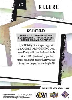 2022 Upper Deck Allure AEW #40 Kyle O'Reilly Back