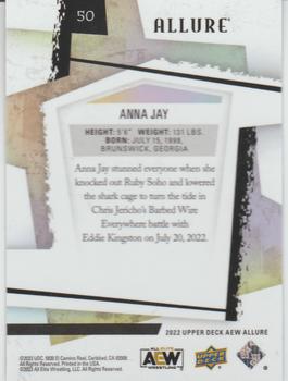 2022 Upper Deck Allure AEW #50 Anna Jay Back