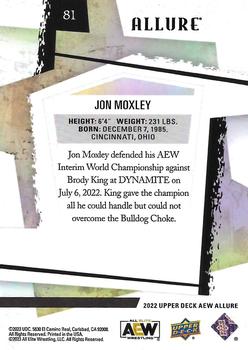 2022 Upper Deck Allure AEW #81 Jon Moxley Back