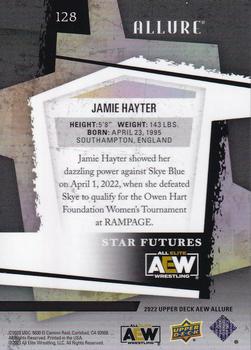 2022 Upper Deck Allure AEW #128 Jamie Hayter Back