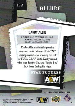 2022 Upper Deck Allure AEW #129 Darby Allin Back