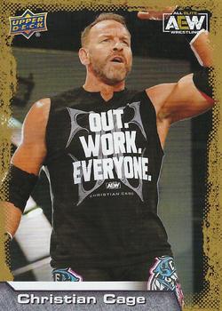 2022 Upper Deck AEW - Gold #9 Christian Cage Front