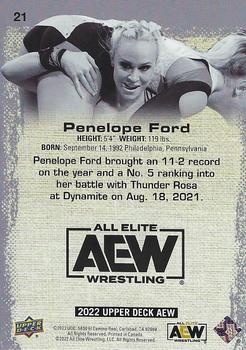 2022 Upper Deck AEW - Gold #21 Penelope Ford Back