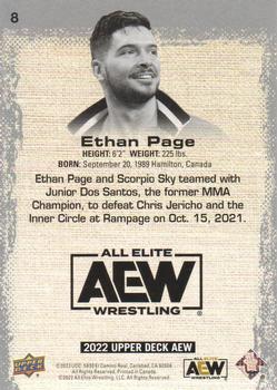 2022 Upper Deck AEW - Pyro #8 Ethan Page Back