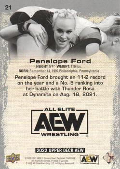 2022 Upper Deck AEW - Pyro #21 Penelope Ford Back