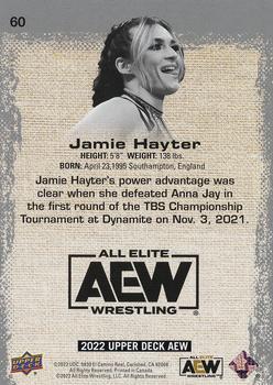 2022 Upper Deck AEW - Dynamite #60 Jamie Hayter Back
