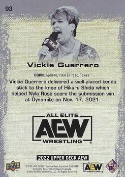 2022 Upper Deck AEW - Dynamite #93 Vickie Guerrero Back