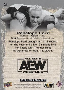 2022 Upper Deck AEW - Exclusives #21 Penelope Ford Back