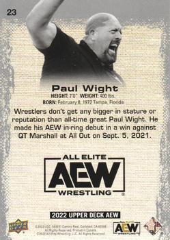 2022 Upper Deck AEW - Exclusives #23 Paul Wight Back
