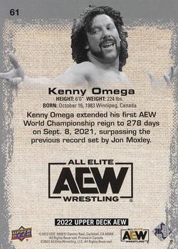 2022 Upper Deck AEW - Exclusives #61 Kenny Omega Back