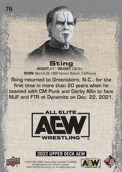 2022 Upper Deck AEW - Exclusives #76 Sting Back
