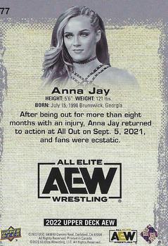 2022 Upper Deck AEW - Exclusives #77 Anna Jay Back