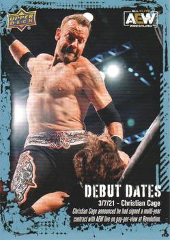 2022 Upper Deck AEW - Debut Dates #DD-4 Christian Cage Front