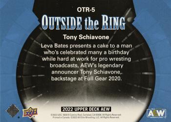 2022 Upper Deck AEW - Outside the Ring #OTR-5 Tony Schiavone Back