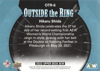2022 Upper Deck AEW - Outside the Ring #OTR-6 Hikaru Shida Back