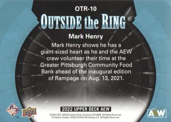 2022 Upper Deck AEW - Outside the Ring #OTR-10 Mark Henry Back