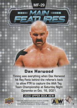 2022 Upper Deck AEW - Main Features Silver #MF-29 Dax Harwood Back