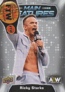 2022 Upper Deck AEW - Main Features Silver #MF-33 Ricky Starks Front