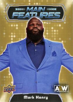 2022 Upper Deck AEW - Main Features Gold #MF-32 Mark Henry Front