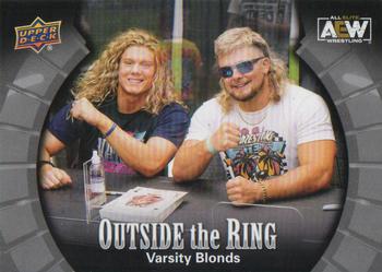 2022 Upper Deck AEW - Outside the Ring Silver #OTR-3 Varsity Blonds Front