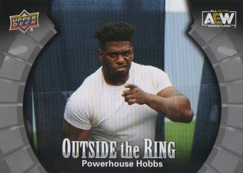 2022 Upper Deck AEW - Outside the Ring Silver #OTR-9 Powerhouse Hobbs Front