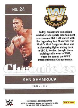 2022 Panini Chronicles WWE - Bronze #24 Ken Shamrock Back