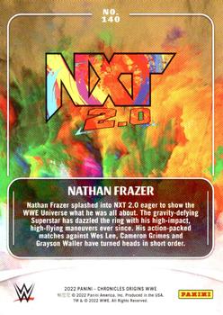 2022 Panini Chronicles WWE - Bronze #140 Nathan Frazer Back