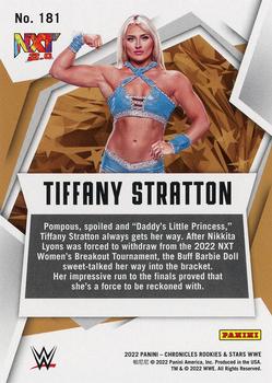 2022 Panini Chronicles WWE - Bronze #181 Tiffany Stratton Back