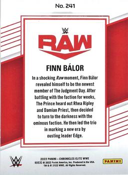 2022 Panini Chronicles WWE - Bronze #241 Finn Balor Back