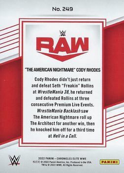 2022 Panini Chronicles WWE - Bronze #249 The American Nightmare Cody Rhodes Back