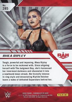 2022 Panini Chronicles WWE - Bronze #285 Rhea Ripley Back