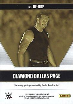 2022 Panini Chronicles WWE - Hall of Fame Autographs #HF-DDP Diamond Dallas Page Back