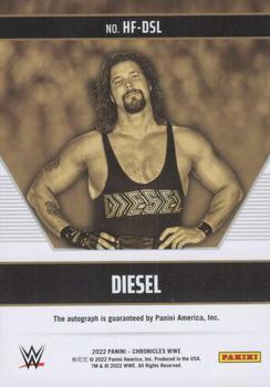 2022 Panini Chronicles WWE - Hall of Fame Autographs #HF-DSL DIESEL Back