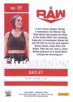 2022 Panini Chronicles WWE - Platinum #39 Bayley Back
