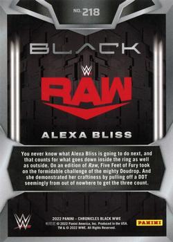 2022 Panini Chronicles WWE - Platinum #218 Alexa Bliss Back