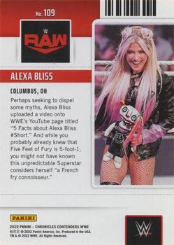 2022 Panini Chronicles WWE - Green #109 Alexa Bliss Back