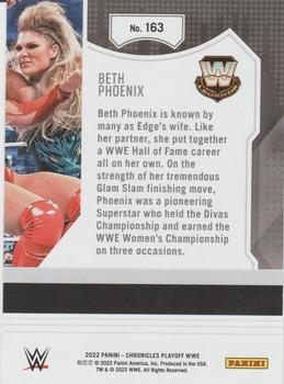 2022 Panini Chronicles WWE - Green #163 Beth Phoenix Back