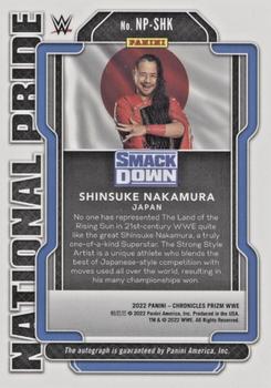 2022 Panini Chronicles WWE - National Pride Signatures #NP-SHK Shinsuke Nakamura Back