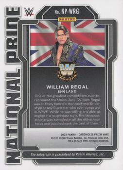 2022 Panini Chronicles WWE - National Pride Signatures #NP-WRG William Regal Back