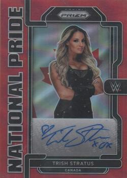 2022 Panini Chronicles WWE - National Pride Signatures Red #NP-TSH Trish Stratus Front
