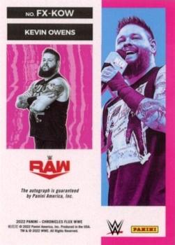 2022 Panini Chronicles WWE - Flux Auto #FX-KOW Kevin Owens Back