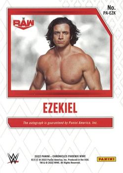 2022 Panini Chronicles WWE - Phoenix Autographs #PA-EZK Ezekiel Back