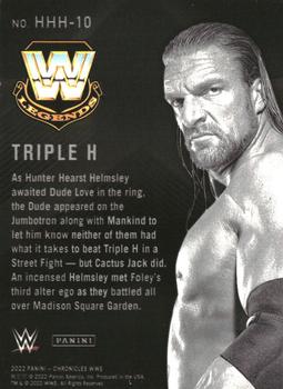2022 Panini Chronicles WWE - It's All About the Game #HHH-10 Triple H Back