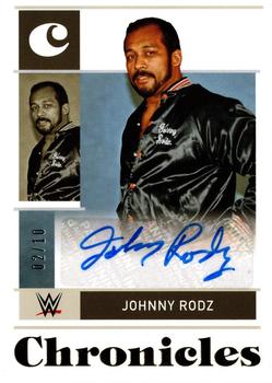 2022 Panini Chronicles WWE - Chronicles Signatures Gold #CS-JRZ Johnny Rodz Front