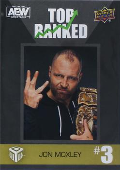 2022 Upper Deck AEW Match Dated Moments - Top Ranked Achievements #TR-3 Jon Moxley Front