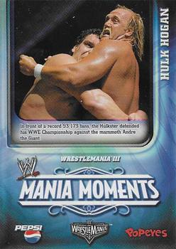 2006 Popeyes WWE Mania Moments #3 Hulk Hogan Front