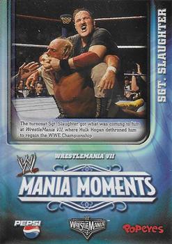 2006 Popeyes WWE Mania Moments #7 Sgt. Slaughter Front