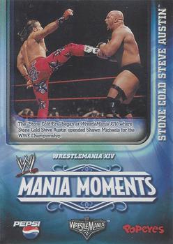 2006 Popeyes WWE Mania Moments #14 Stone Cold Steve Austin Front
