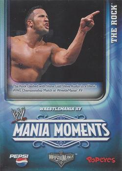 2006 Popeyes WWE Mania Moments #15 The Rock Front